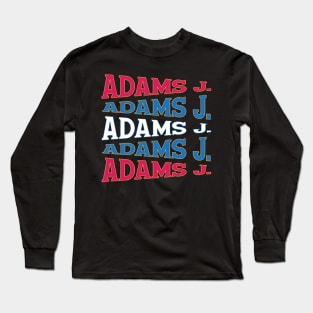 NATIONAL TEXT ART USA ADAMS Long Sleeve T-Shirt